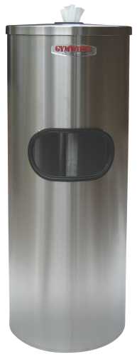 2XL Stainless Steel Stand Wiper Dispenser - 39" Height - Stainless Steel - Stainless Steel - Smudge Resistant - 1 Each