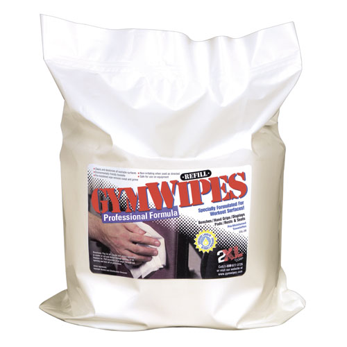 Gym Wipes Refill, 6 x 8, Unscented, 700/Pack