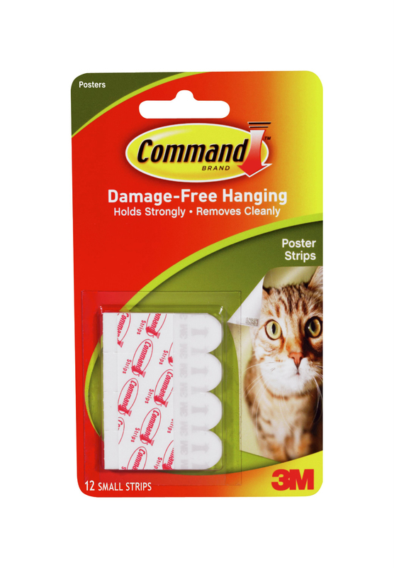Command Poster Strips, Pack of 12