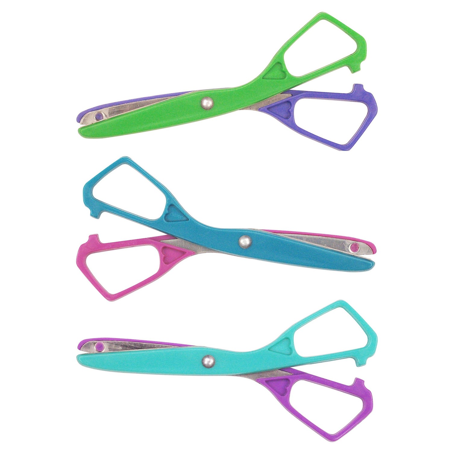 Economy Plastic Safety Scissor, 5-1/2" Blunt, Colors Vary