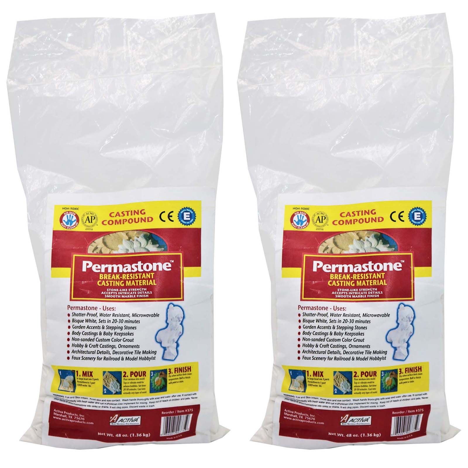 PermaStone Casting Compound, 48 oz., Pack of 2