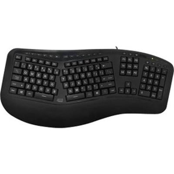 Adesso AKB-150EB Tru-Form 150 3-Color Illuminated Ergonomic Keyboard