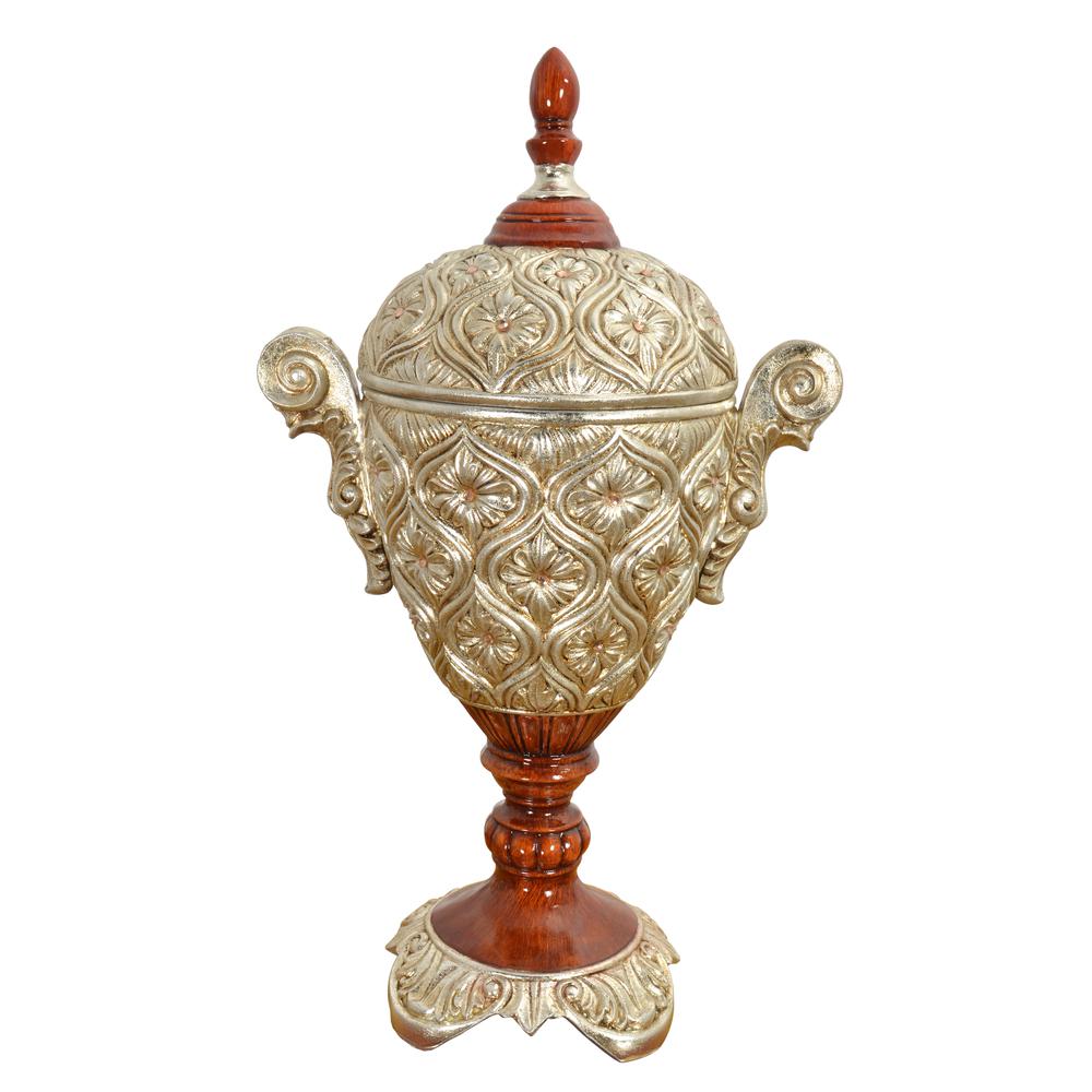 Valencia Stately Lidded Urn 23 Inches Tall
