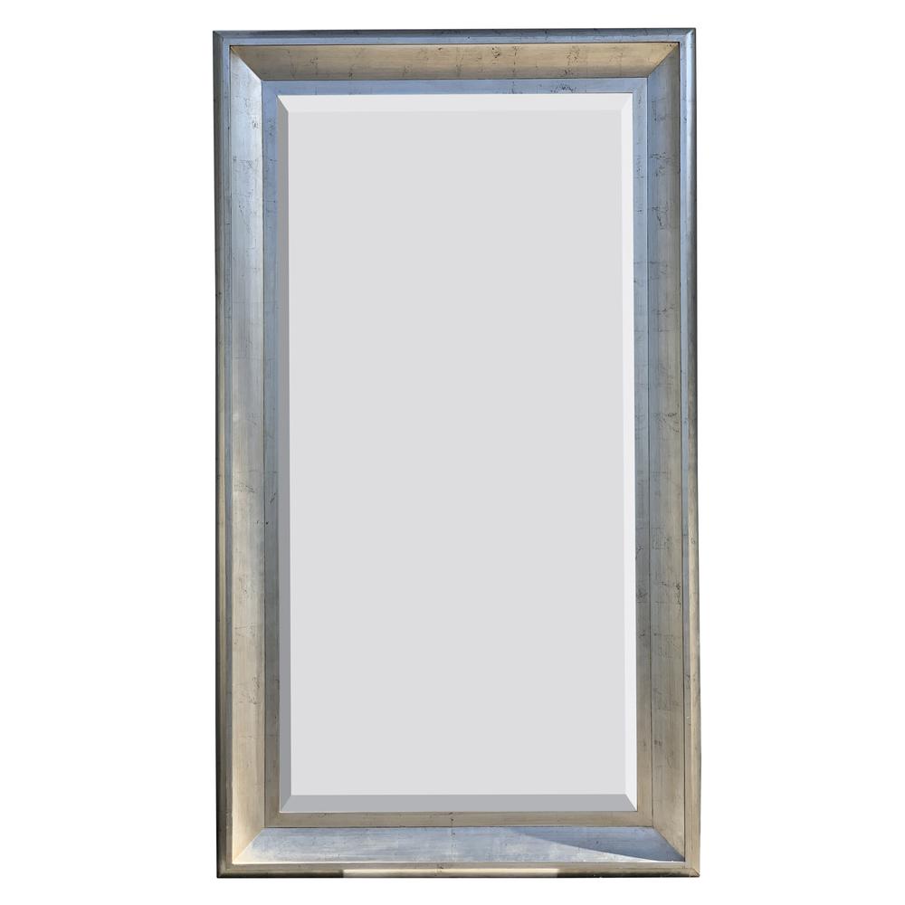 The Sterling Mirror 36X72 Silver with Champagne Wash