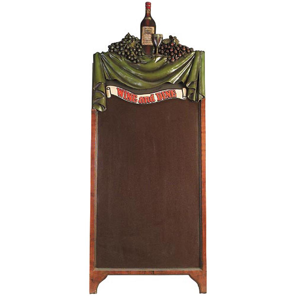 Wine and Dine Chalkboard with Stand 62" Tall