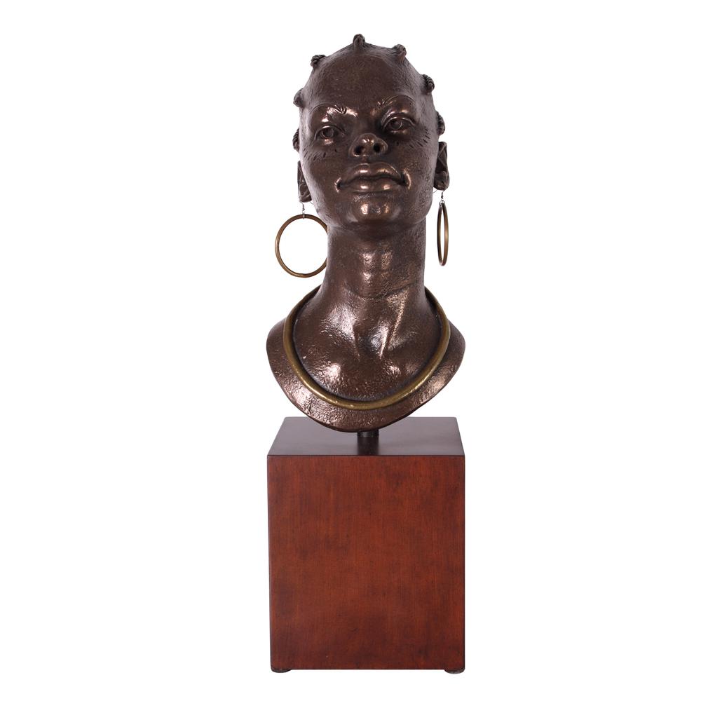 African Queen Bust on Stand