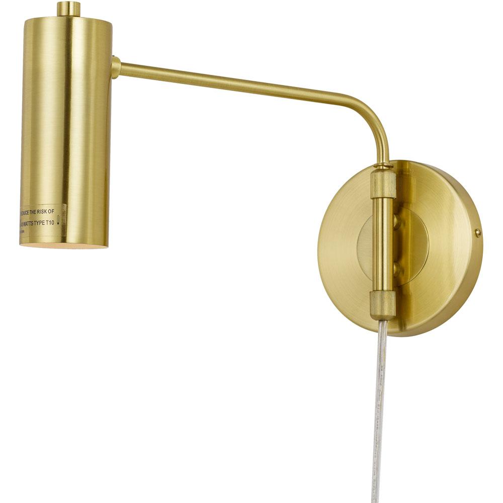 Aurelian Wall Sconce, 8"Hx5"Wx14"E, 1-40W Edison Bulb, Hardwire or Plug