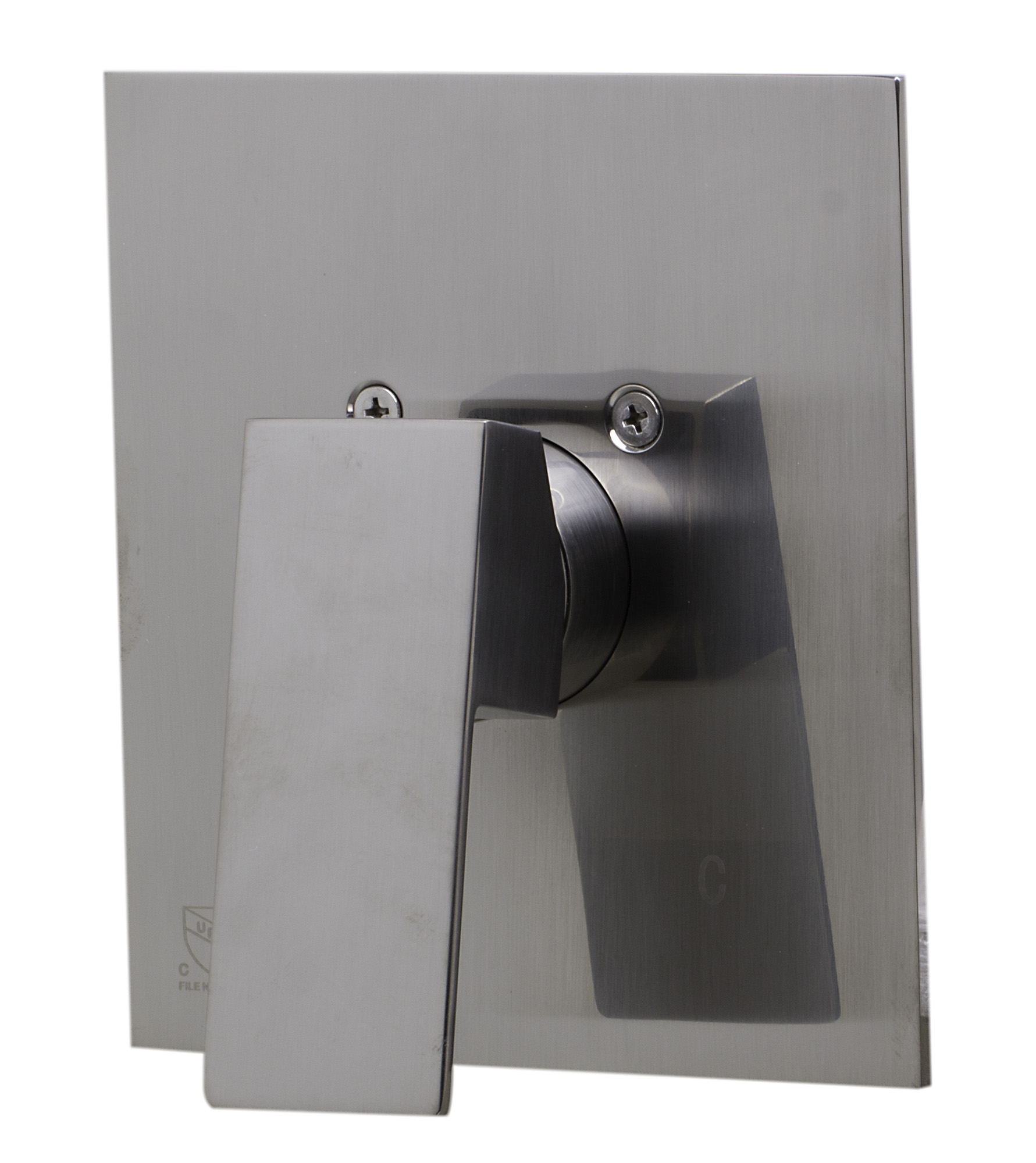 ALFI brand AB5501-BN Brushed Nickel Shower Valve Mixer with Square Lever Handle