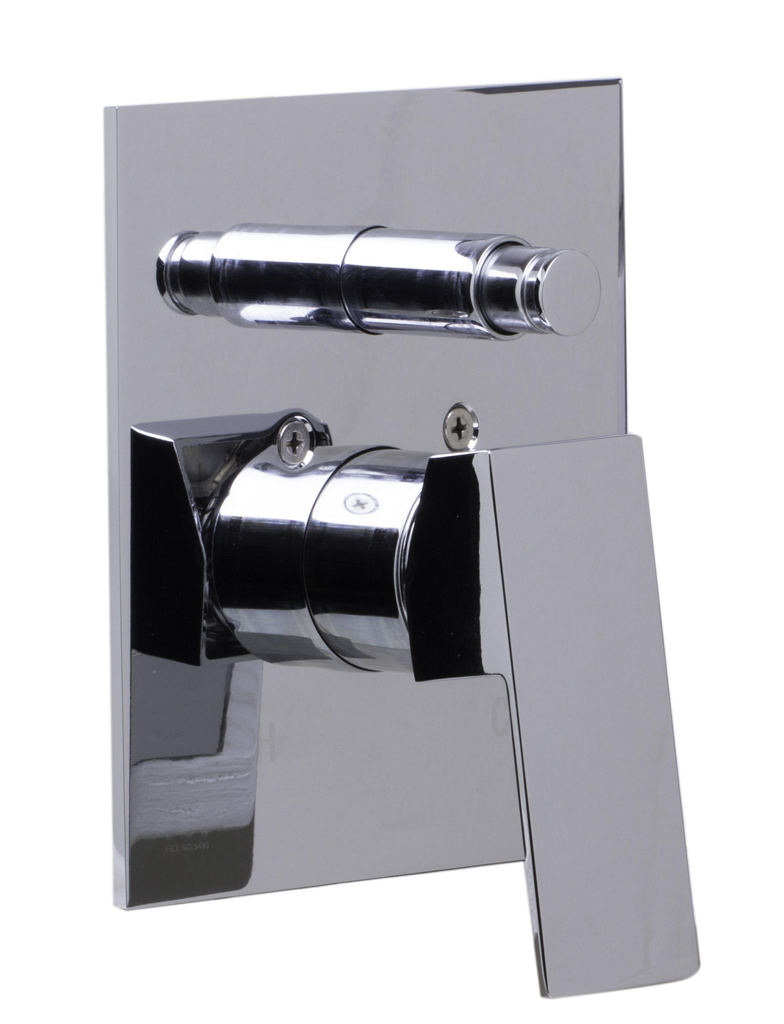 ALFI brand AB5601-PC Polished Chrome Shower Valve Mixer with Square Lever Handle and Diverter