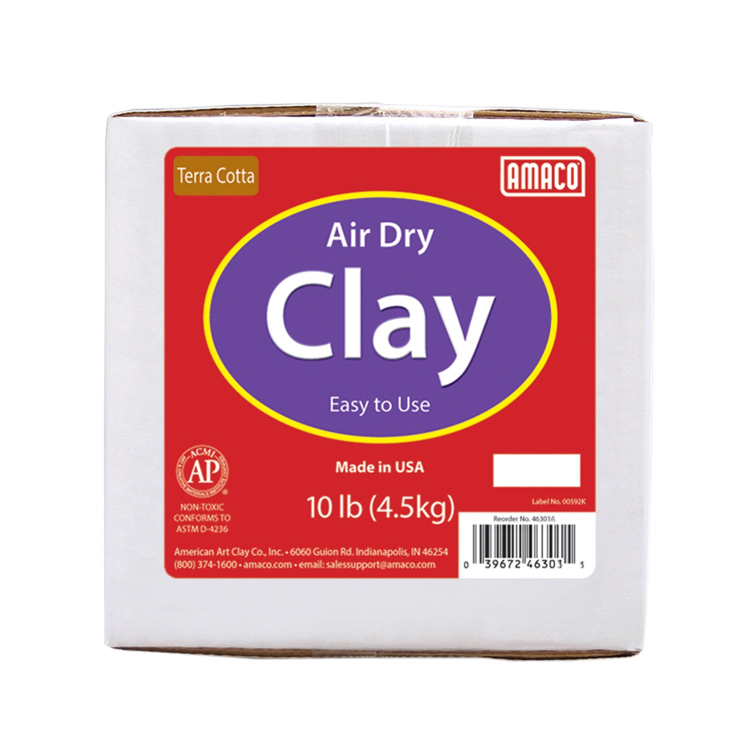 Air Dry Clay, Terra Cotta, 10 lbs