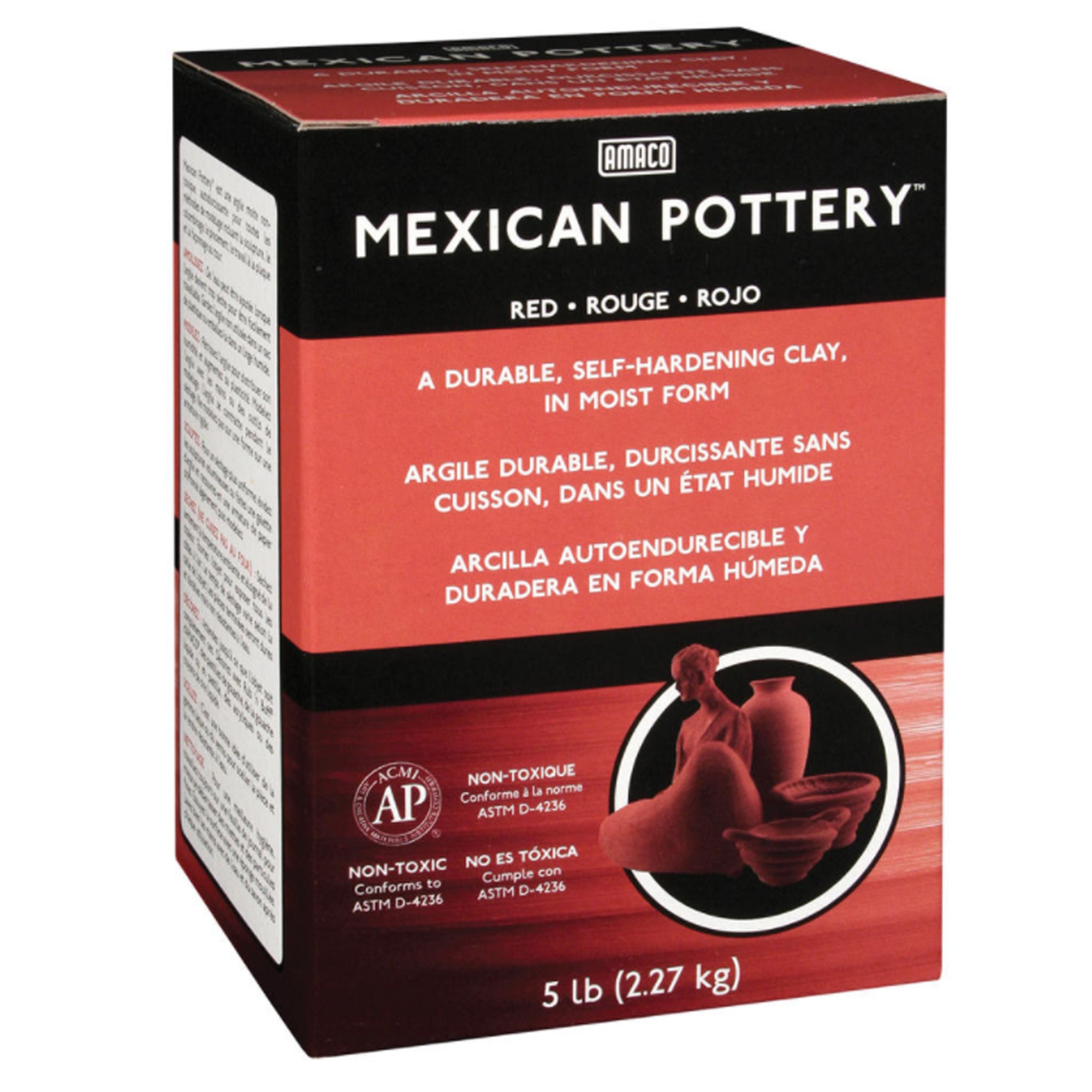 Mexican Pottery Self-Hardening Clay, 5 lbs