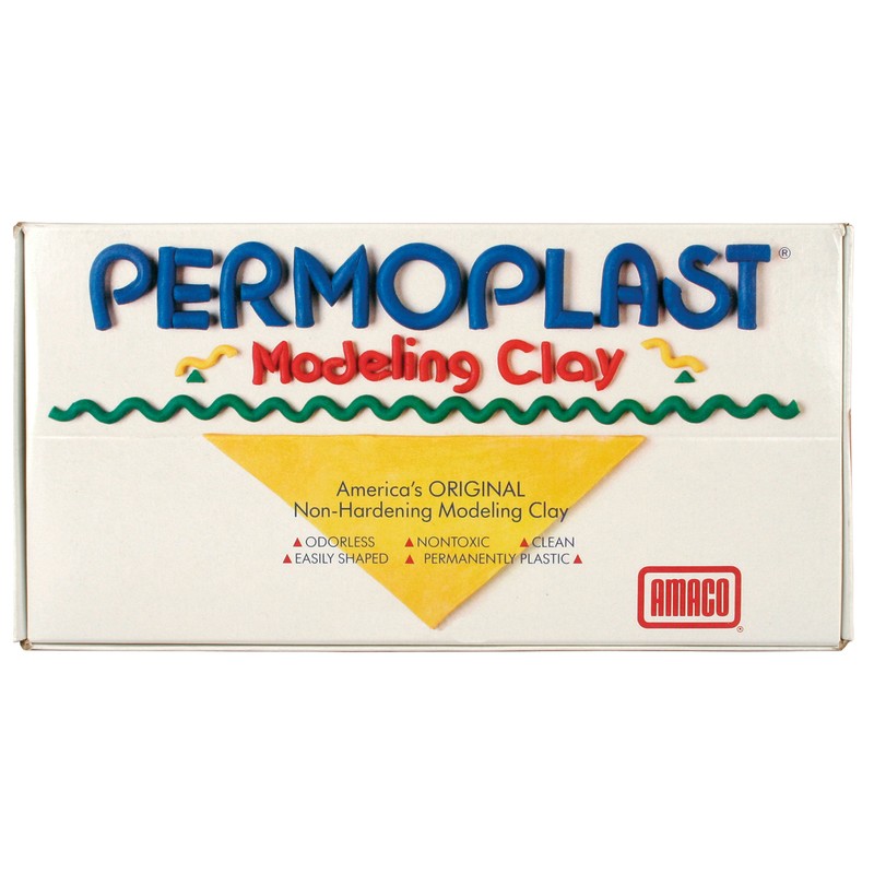 Permoplast Modeling Clay, Cream, 1 lb