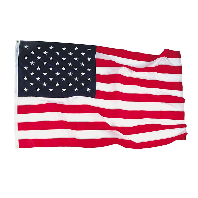 Nyl-Glo Colorfast Outdoor U.S. Flags, 4' x 6'
