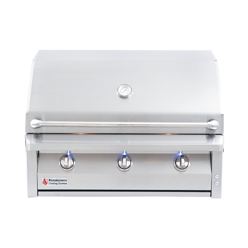 36" Natural Gas Stainless Built-in Grill. 304 Stainless Steel, Made in America, Lifetime Warranty. Features: Searmax Grids, Easy