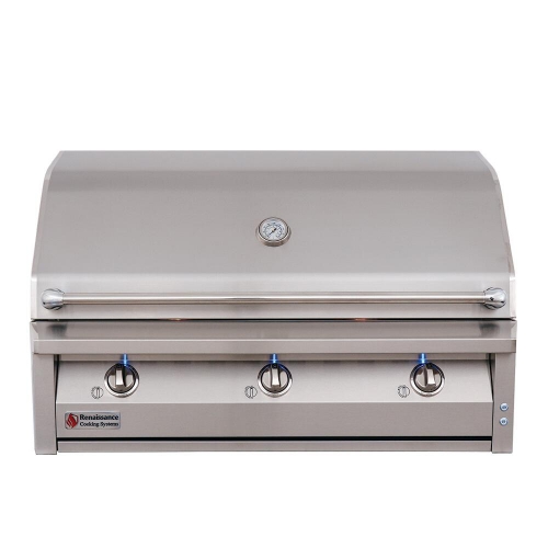 42" Propane Stainless Built-in Grill. 304 Stainless steel, Made in America, Lifetime Warranty. Features: Searmax Grids, Easy-Li