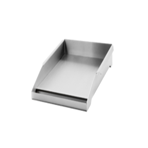 304 Stainless Steel Griddle for ARG Grills. Integrated side handles and grease trough. Made in America