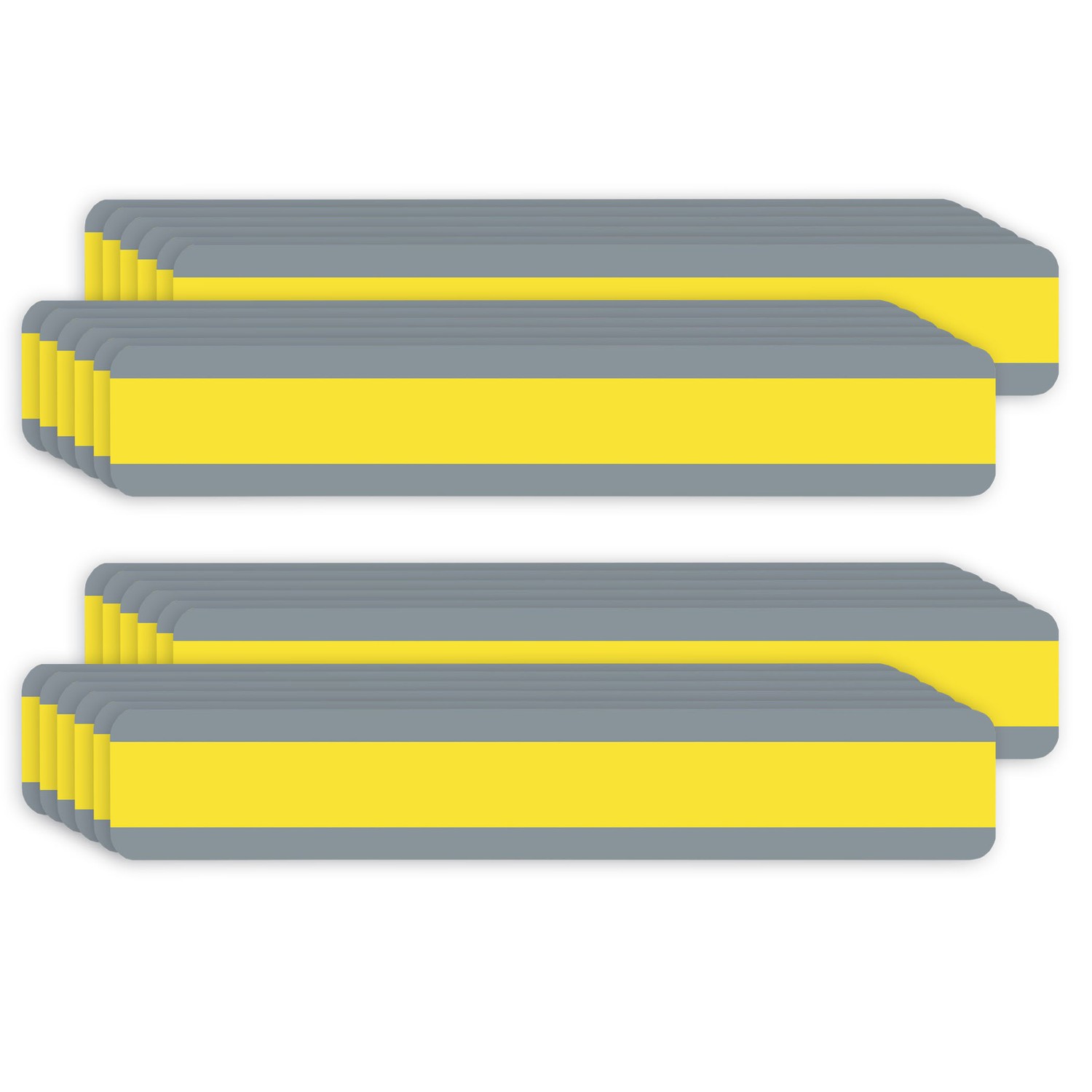 Double Wide Sentence Strip Reading Guide, 1-1/4" x 7-1/4", Yellow, 12 Per Pack, 2 Packs