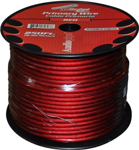Audiopipe Flexible Power Cable Red 250 ft.