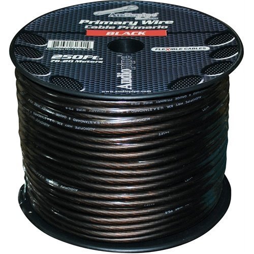Audiopipe Flexible Power Cable Black 250 ft.