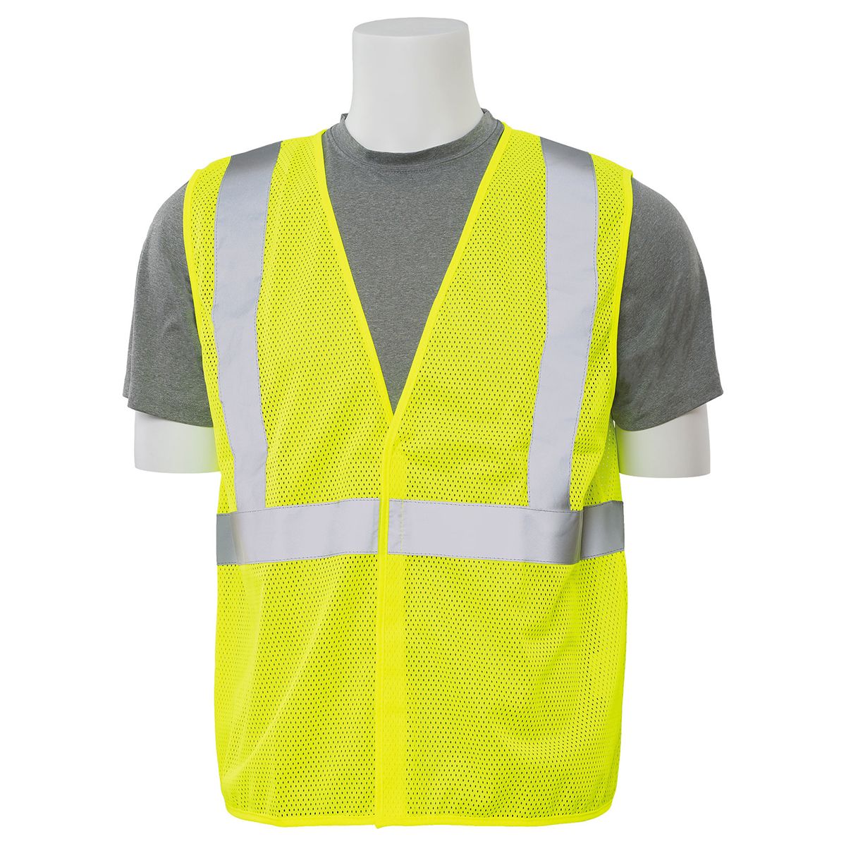Mesh Safety Vest Hi Viz Lime 2X