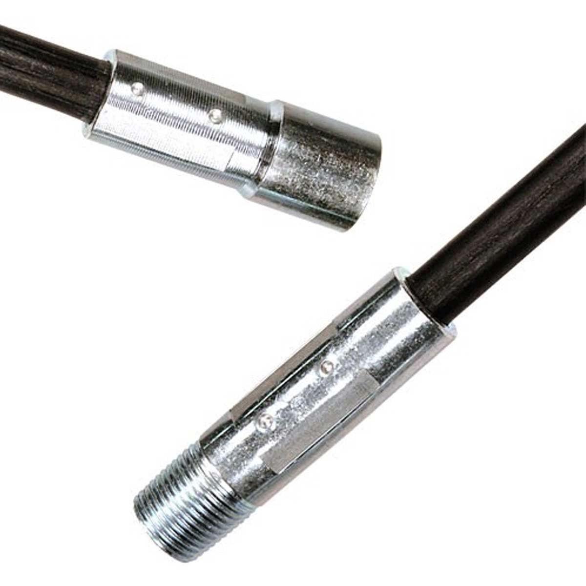 Buttonlok Connector With 3/8" Pt Male Fiber Glass Rod End