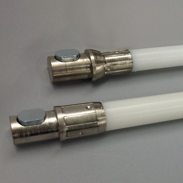 5/8" X 3' Solid Nylon Co-Polymer Medium Stiffness Chimney Rod with ButtonLok Rod - 5830