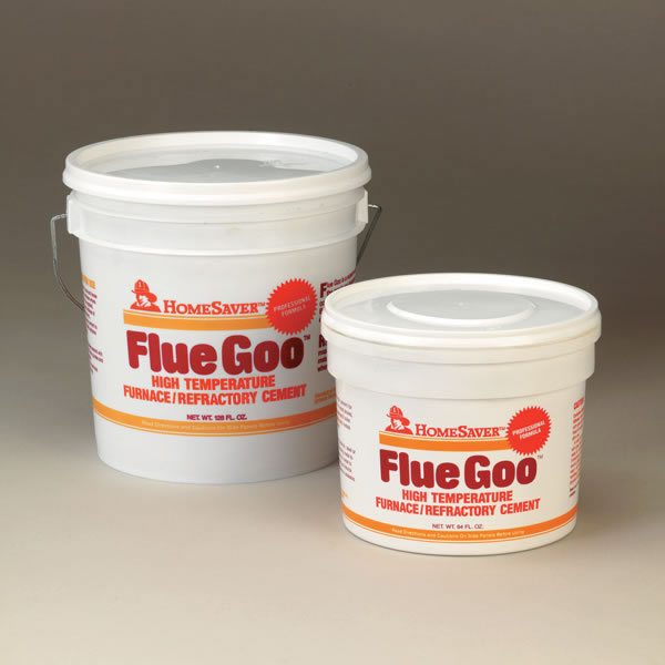 1/2 Gallon Tub Buff HomeSaver Pre-Mixed Flue Goo Furnace / Refractory Cement