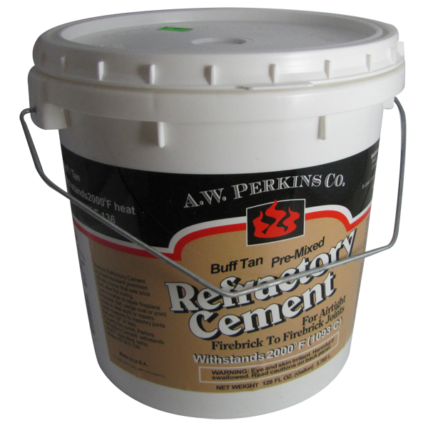 Premixed Buff Tan Refractory Cement 1 Gallon (1 Case of 2) - 251