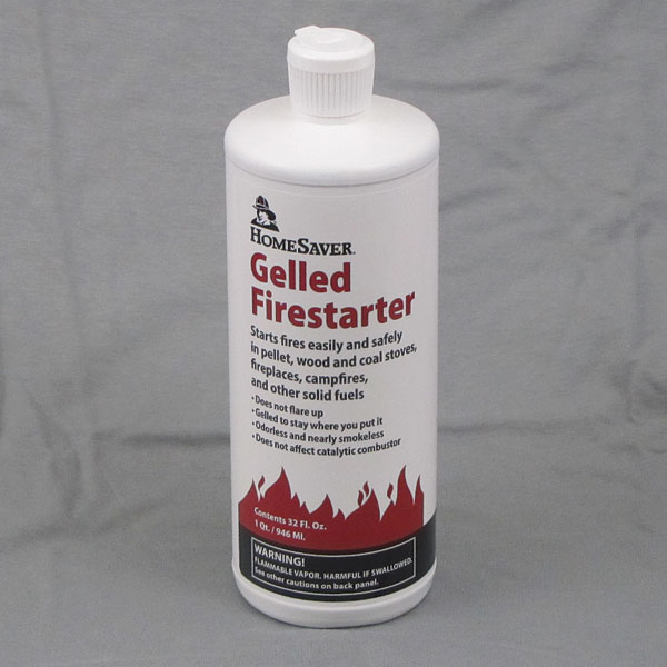 HomeSaver Gelled Firestarter 8 Oz. Bottles (1 Case of 12) - 1048