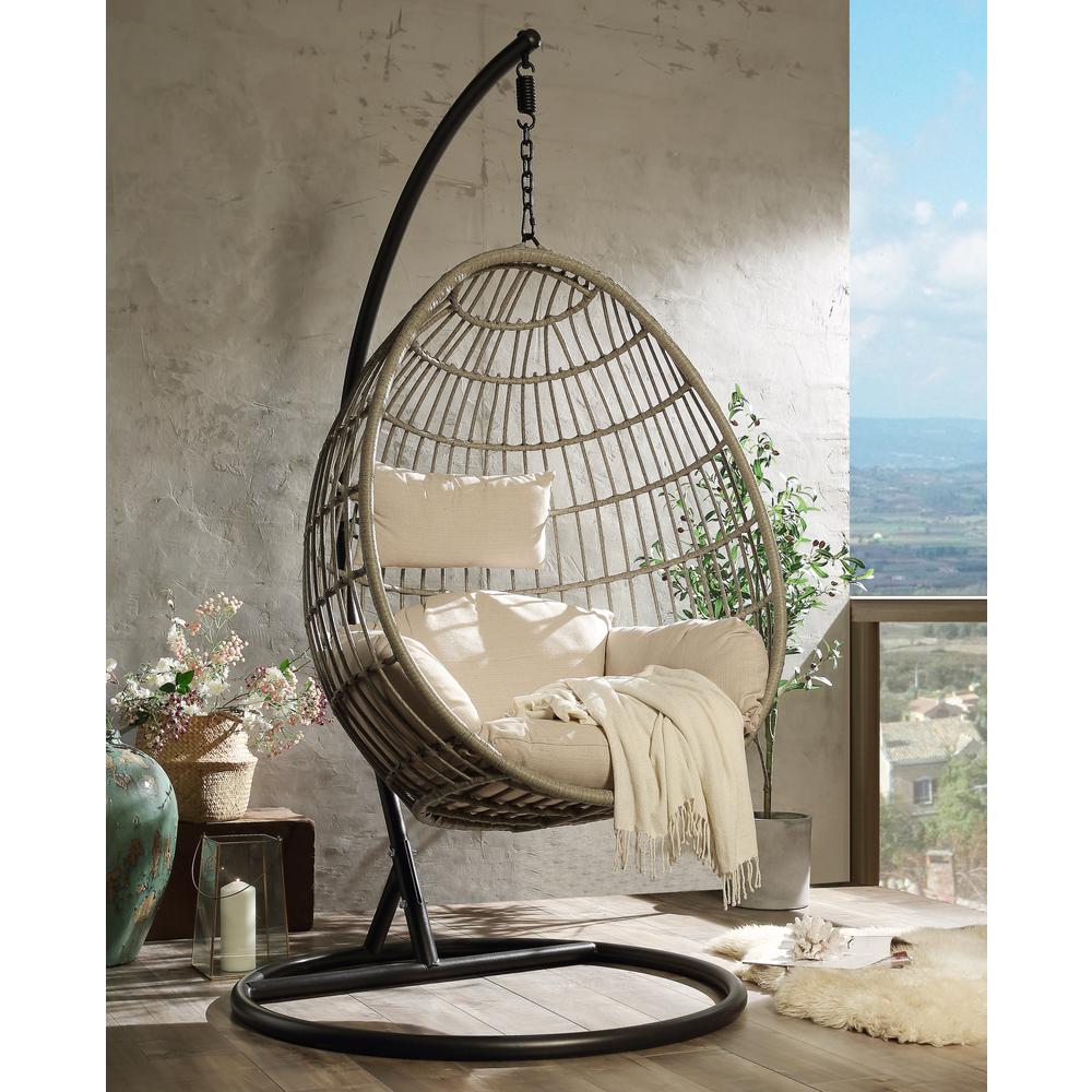 ACME - Vasant Patio Swing Chair with Stand