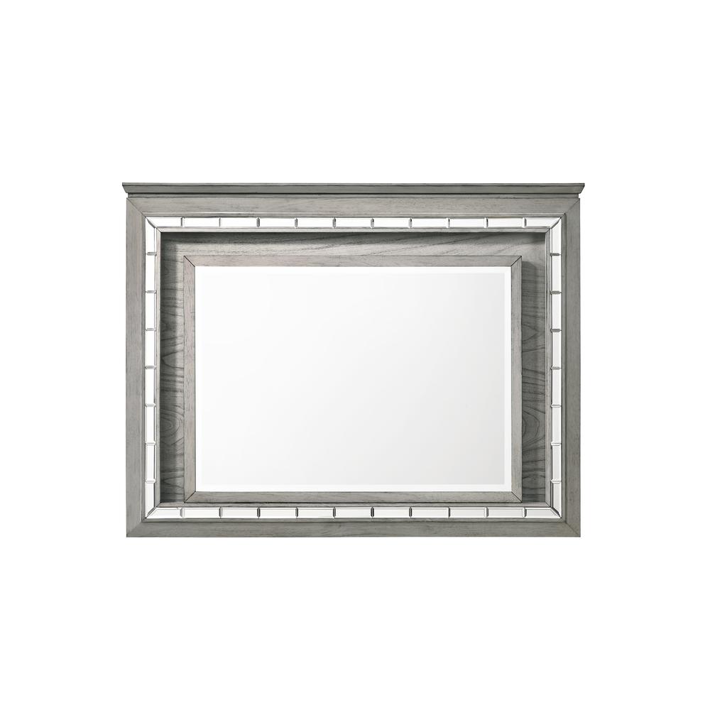 Antares Mirror (LED), Light Gray Oak (21824)