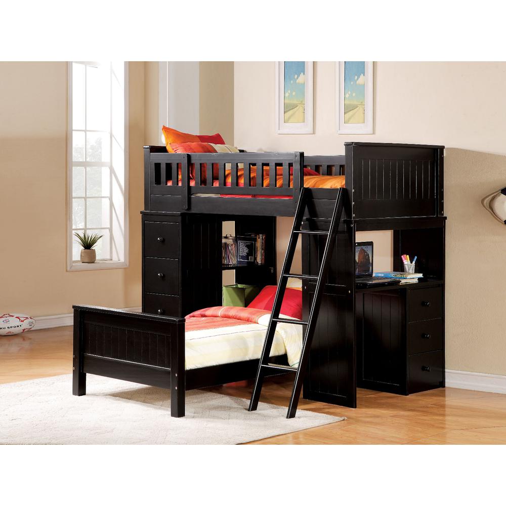 Willoughby Black Loft Bed