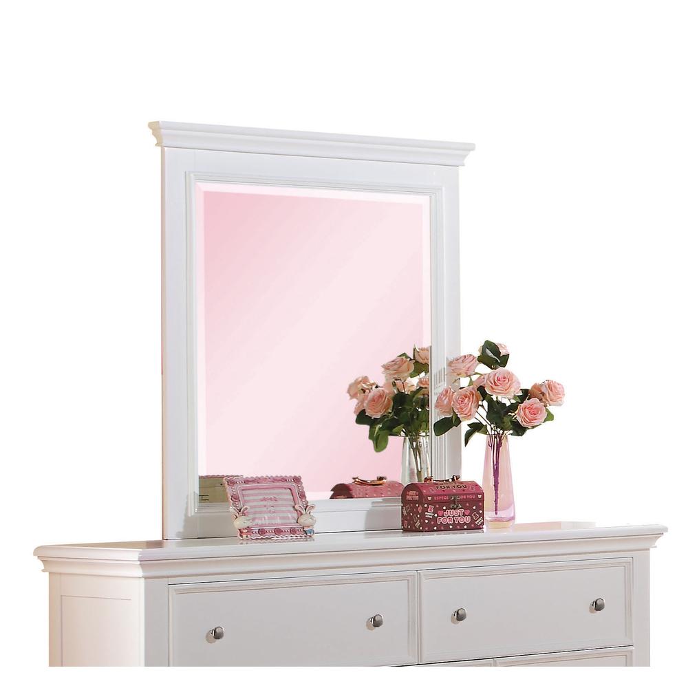 Lacey Mirror, White