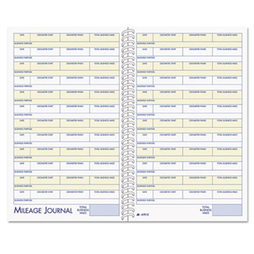 Adams Vehicle Mileage/Expense Journal Pocket - 64 Sheet(s) - 5.50" x 8.50" Sheet Size - White - White Sheet(s) - 1 Each