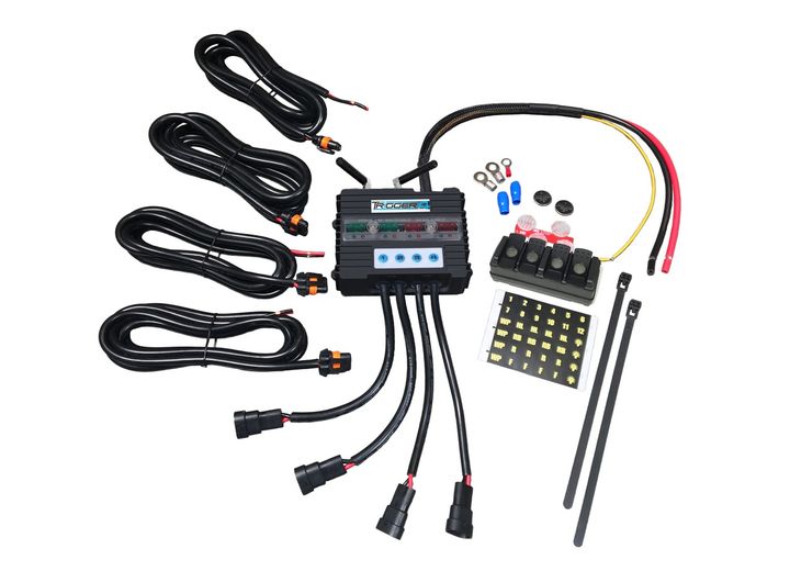 4 CHANNEL TRIGGER PLUS SOLID STATE SWITCHING SYSTEM 4 SWITCH 4 HARNESSES RF/BLUETOOTH