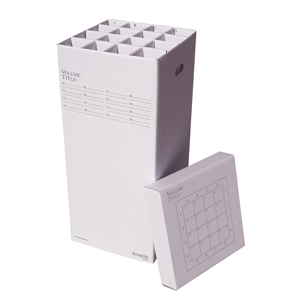 Manager37 Rolled File Filing Box, 16 Compartments