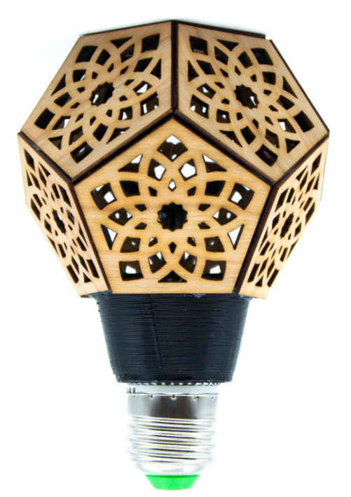 BulbGeo Star Rosette Dodecahedron Lamp