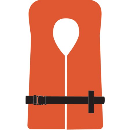 Airhead Type Ii Keyhole Life Vest,Orange,Adult Sl