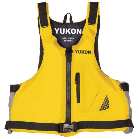 Yukon Base Paddle/Angler Vest, Yellow, Youth