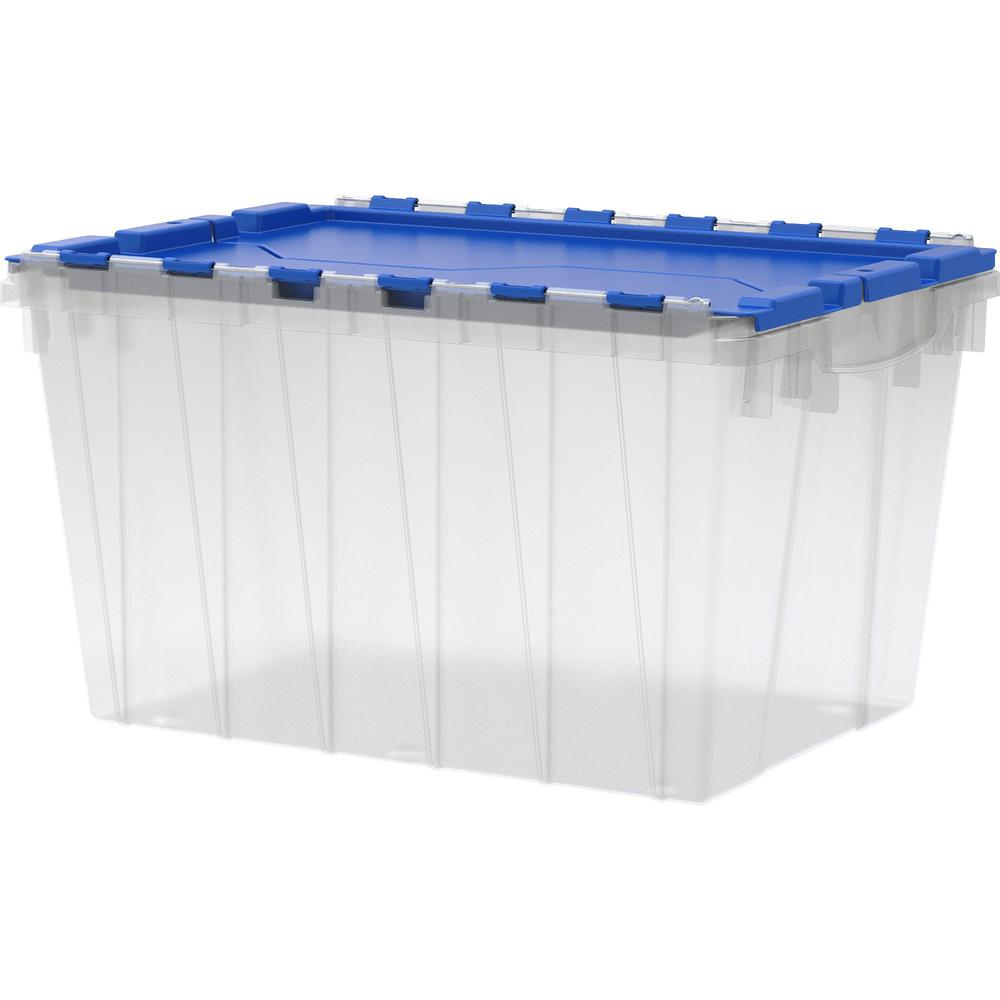 Akro-Mils KeepBox Container with Attached Lid - External Dimensions: 21.5" Length x 15" Width x 12.5" Height - 12 gal - Hinged C