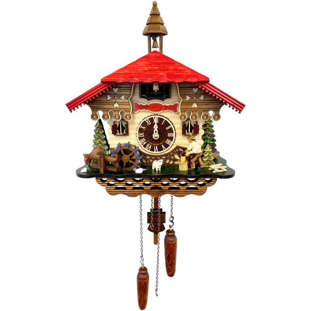 Engstler Battery-operated Cuckoo Clock - Full Size - 9.25"H x 10"W x 9.25"D