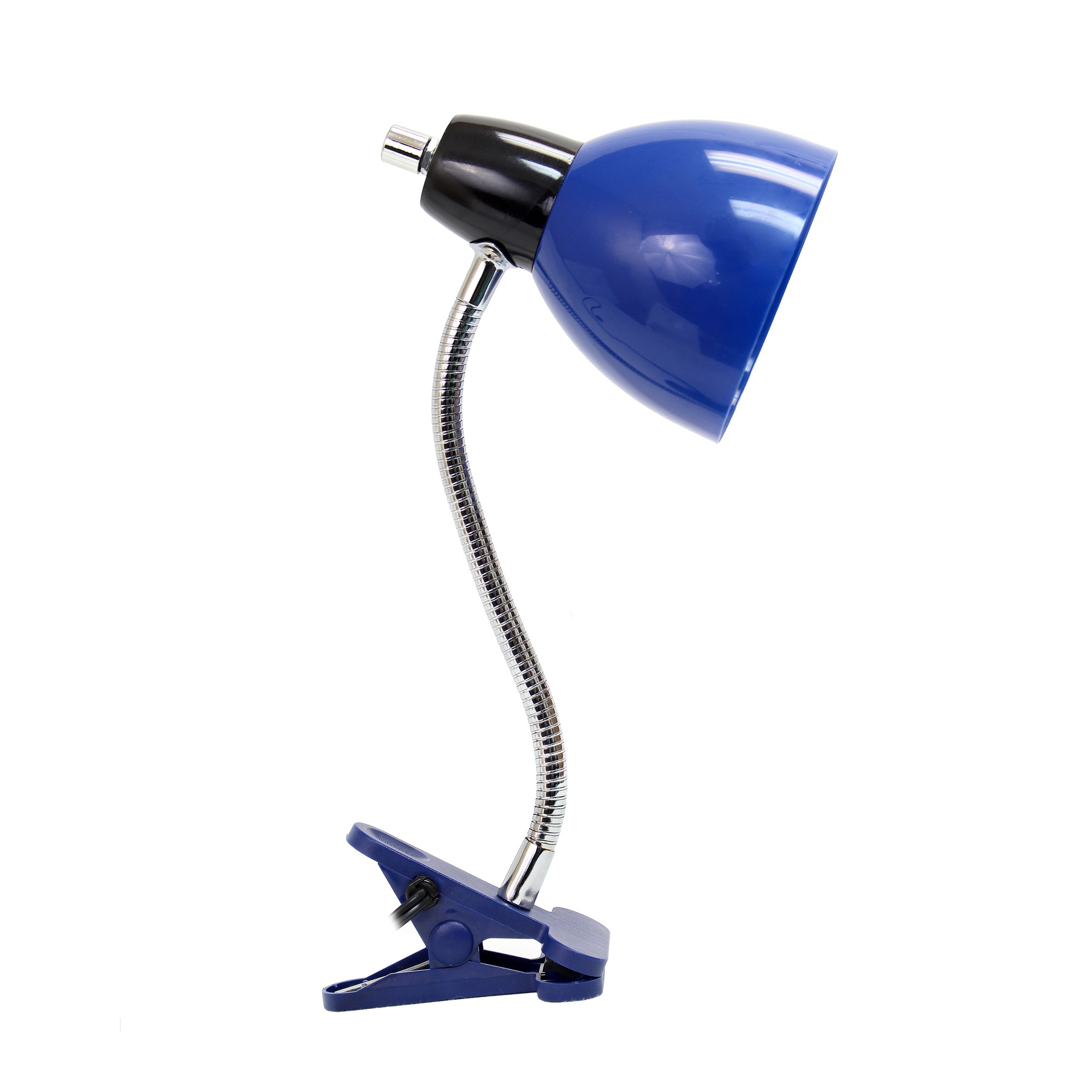 Simple Designs Adjustable Clip Lamp Light, Blue