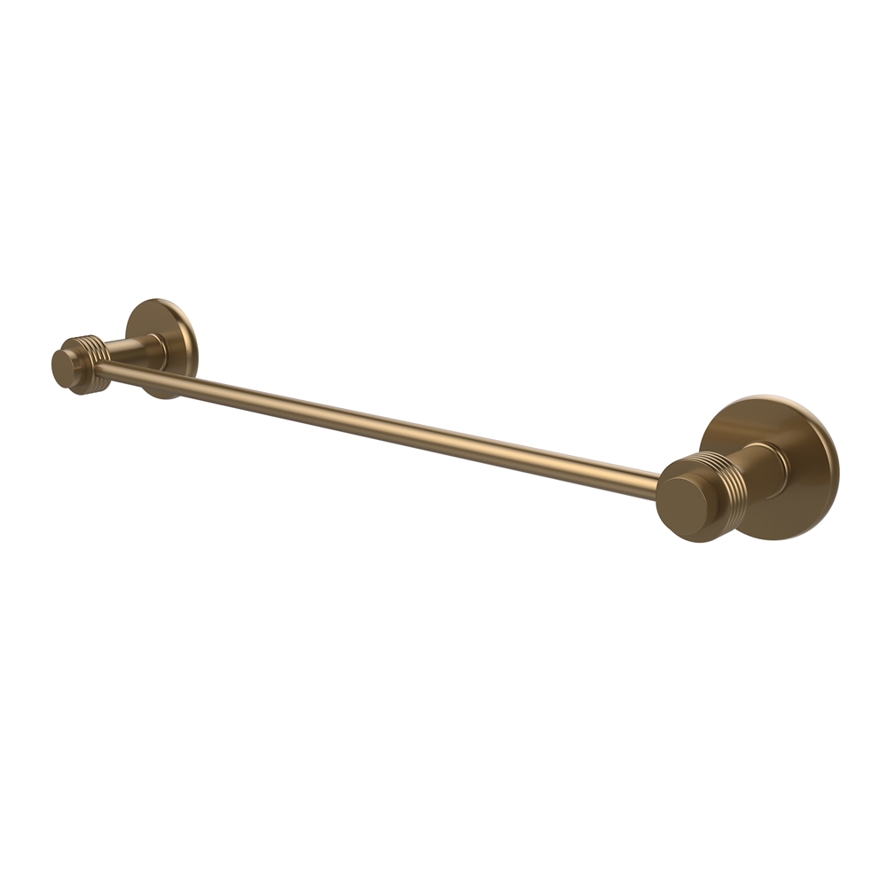 931G/18-BBR Mercury Collection 18 Inch Towel Bar with Groovy Accent, Brushed Bronze