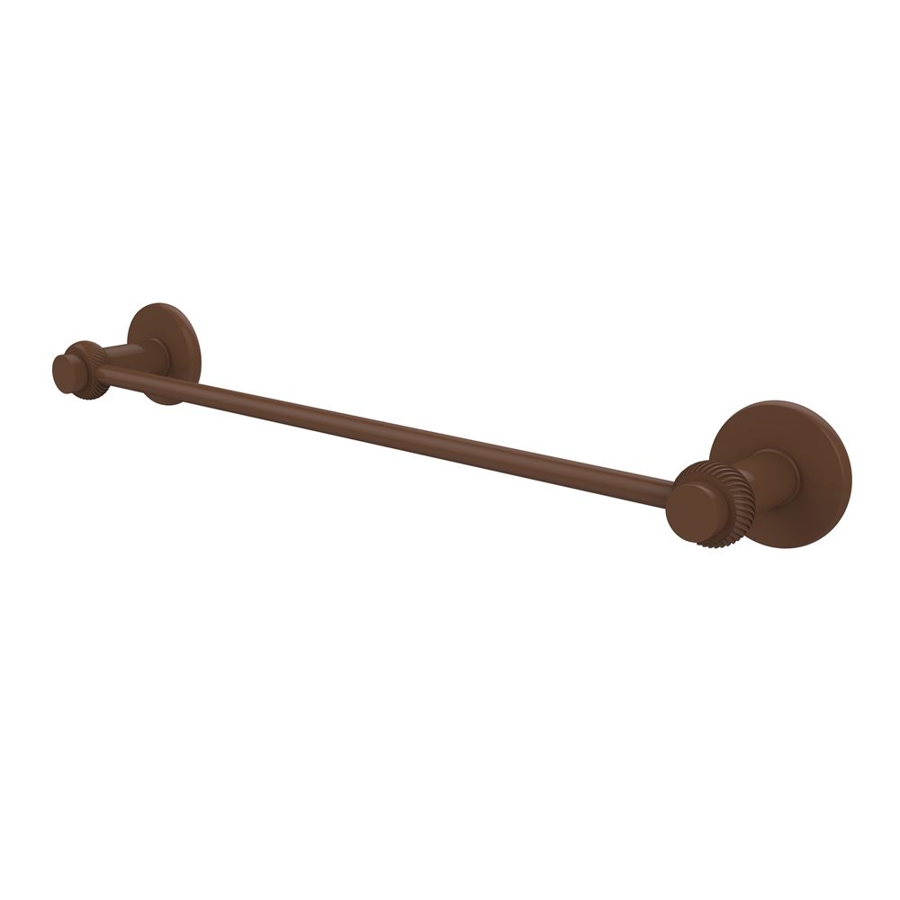 931T/24-ABZ Mercury Collection 24 Inch Towel Bar with Twist Accent, Antique Bronze