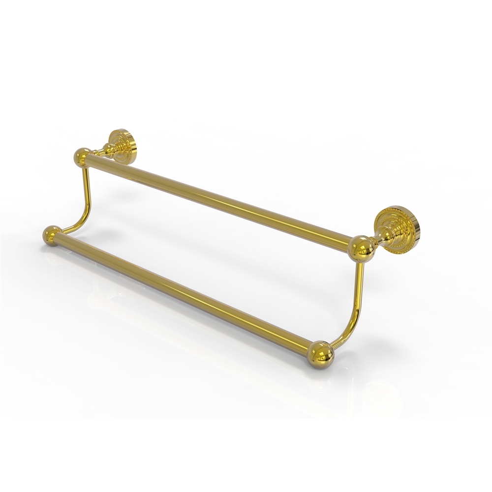 DT-72/18-PB Dottingham Collection 18 Inch Double Towel Bar, Polished Brass