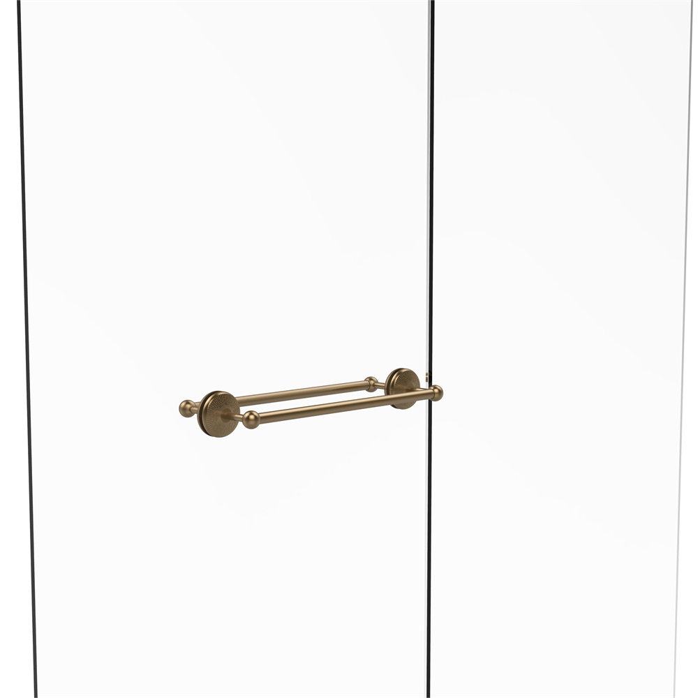 MC-41-BB-18-BBR Monte Carlo Collection 18 Inch Back to Back Shower Door Towel Bar, Brushed Bronze