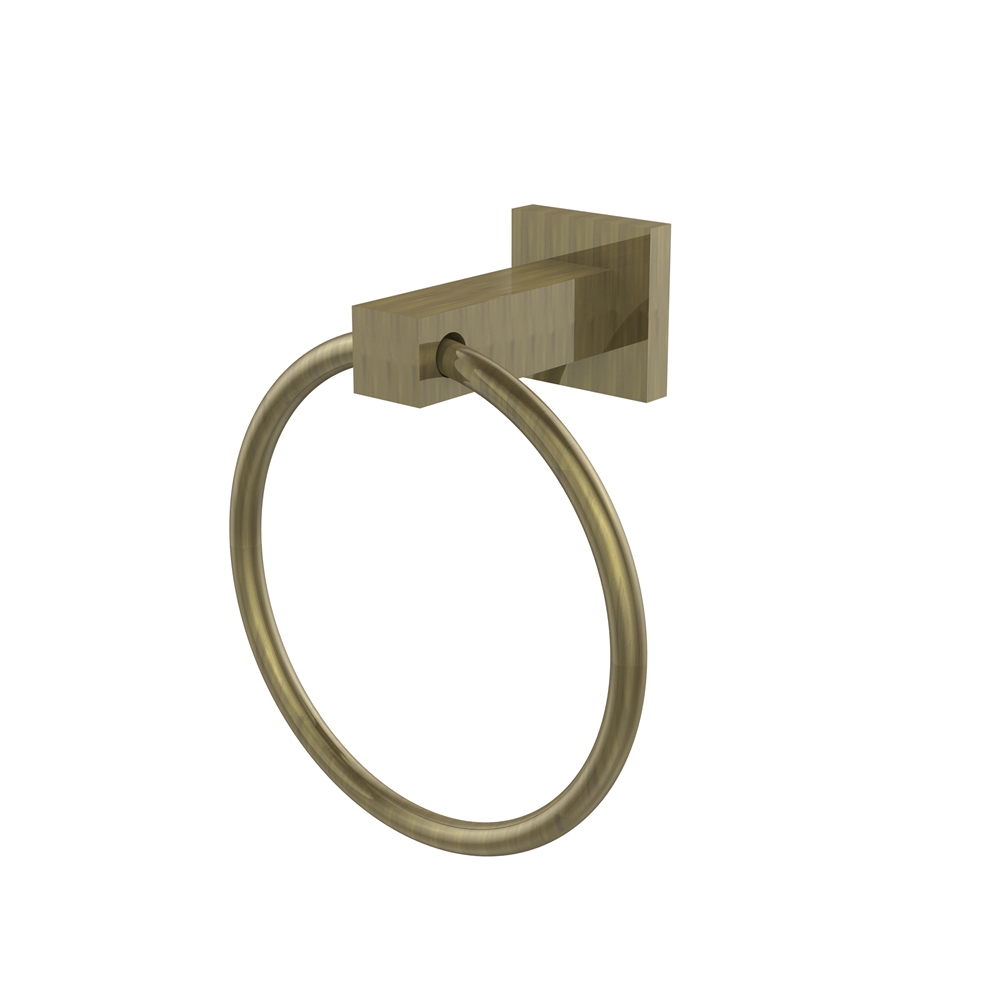 MT-16-ABR Montero Collection Towel Ring, Antique Brass