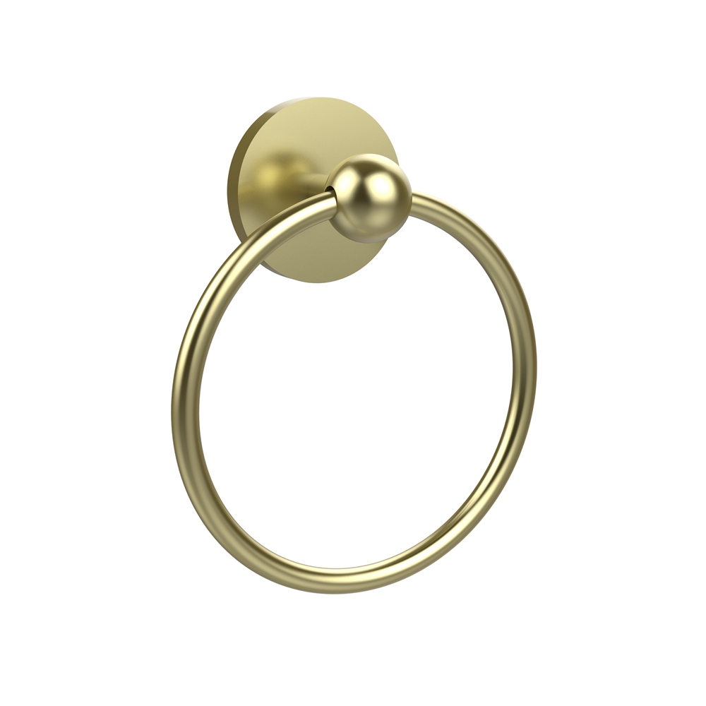 1016-SBR Skyline Collection Towel Ring, Satin Brass