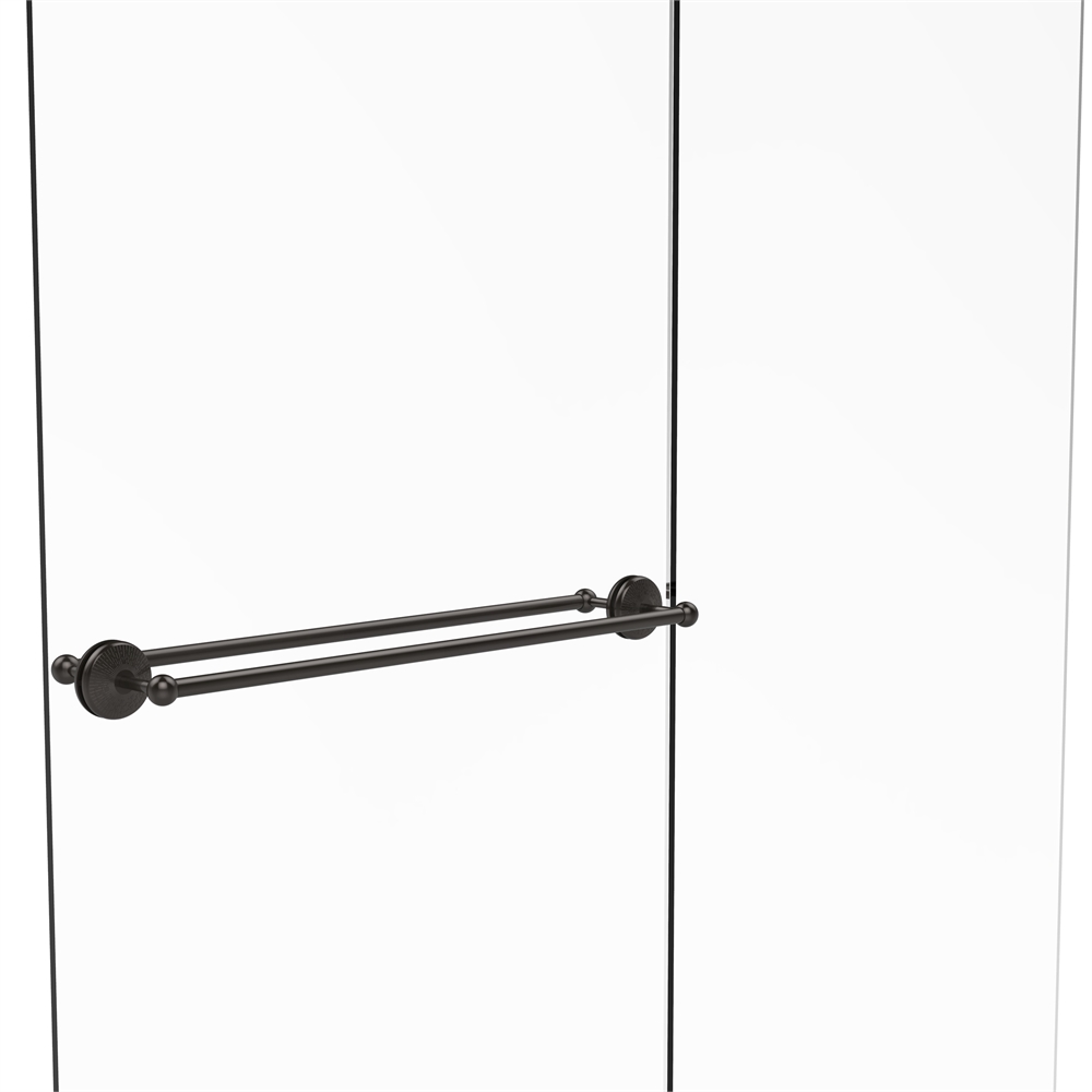 MC-41-BB-30-ORB Monte Carlo Collection 30 Inch Back to Back Shower Door Towel Bar, Oil Rubbed Bronze