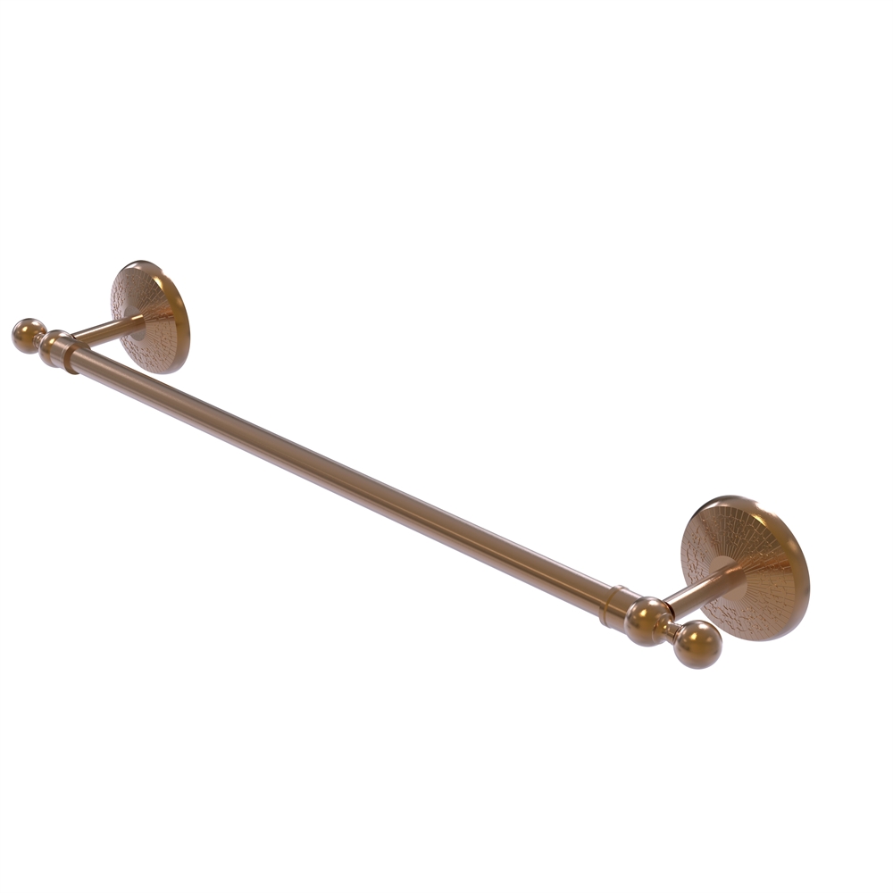 MC-41/24-BBR Monte Carlo Collection 24 Inch Towel Bar, Brushed Bronze